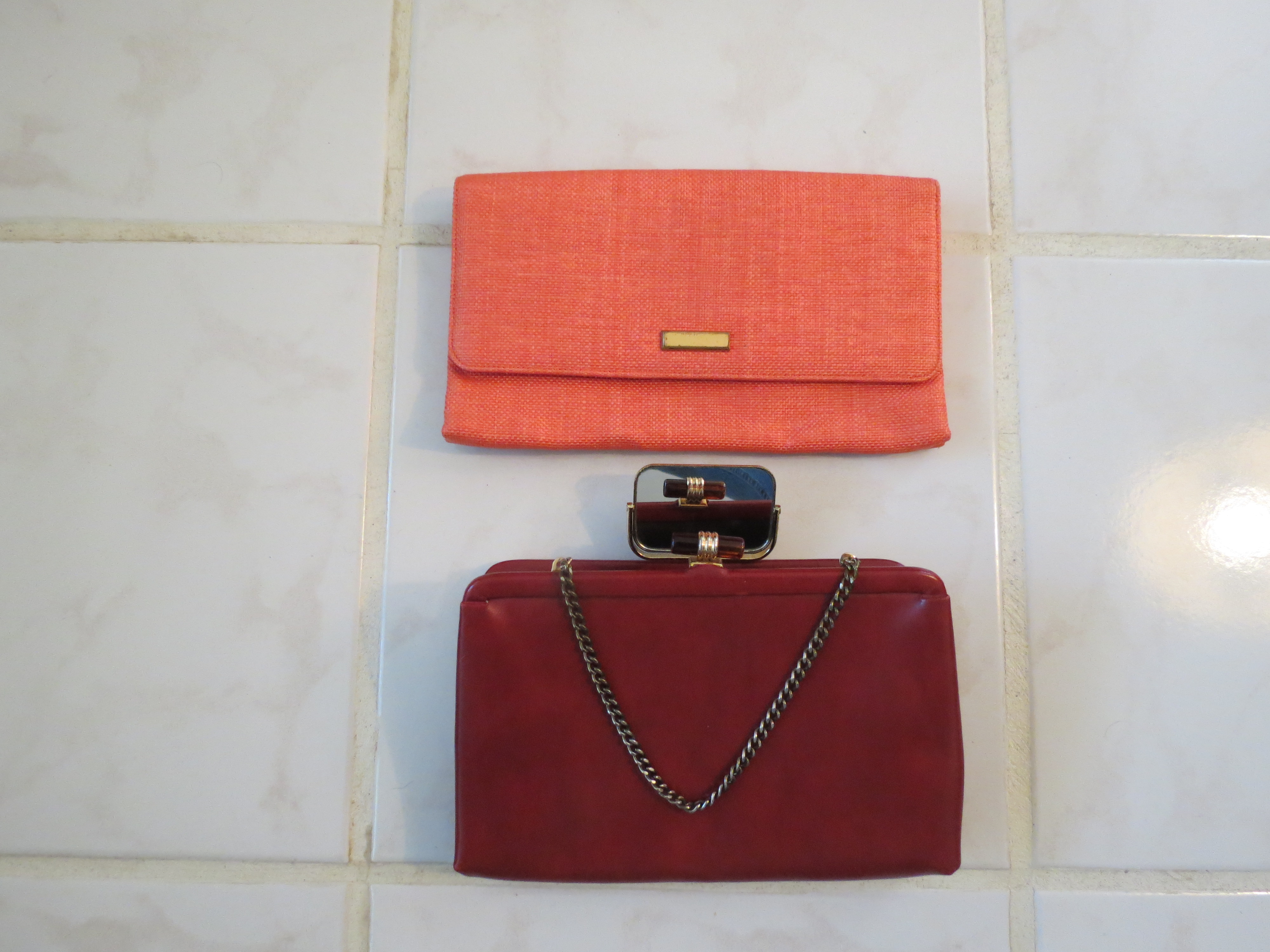 TWO TRUE VINTAGE PURSES FOR SPRING BY MORRIS MOSCOWITZ & ANDE'